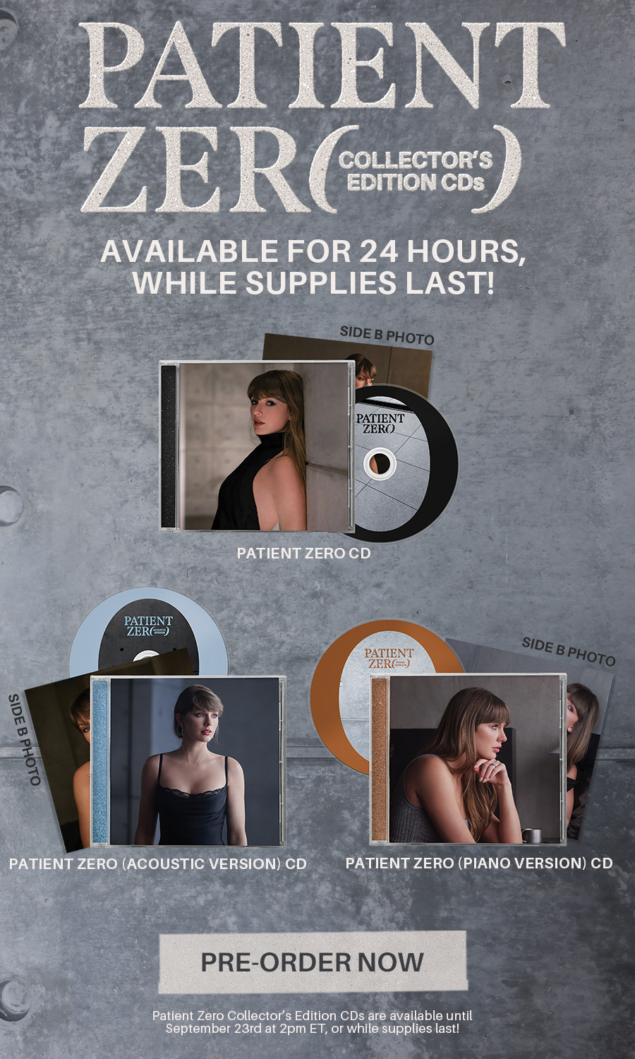 Patient Zero Collector's Edition CDs